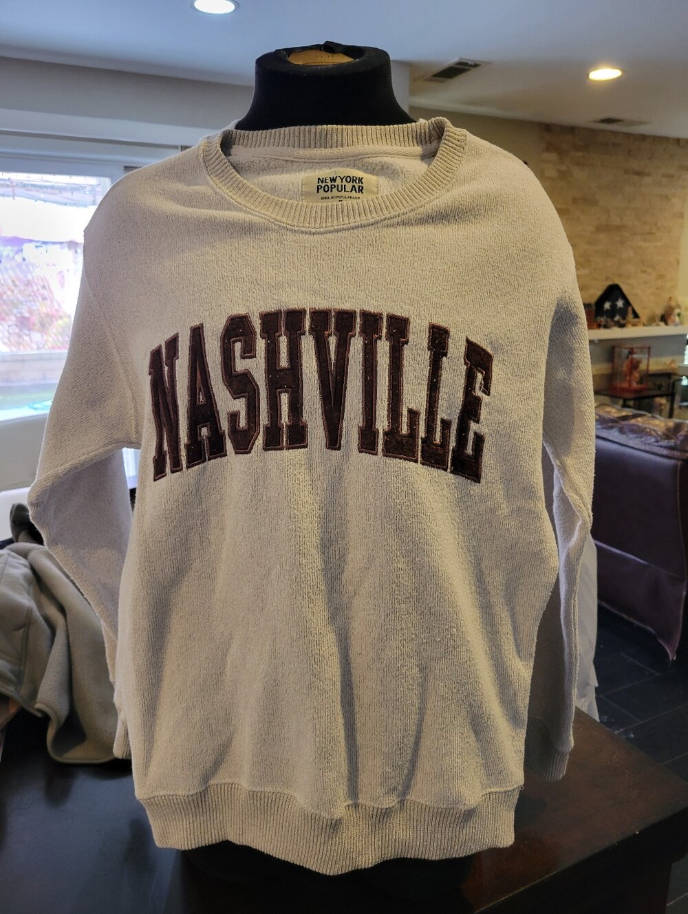 Men’s Nashville Crewneck Sweatshirt - Cream